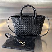 Colestore Bottega Veneta Mini Cabat Black 20x15x12cm - 1