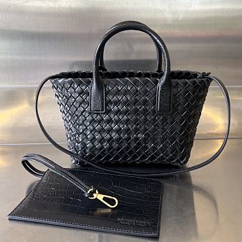 Colestore Bottega Veneta Mini Cabat Black 20x15x12cm