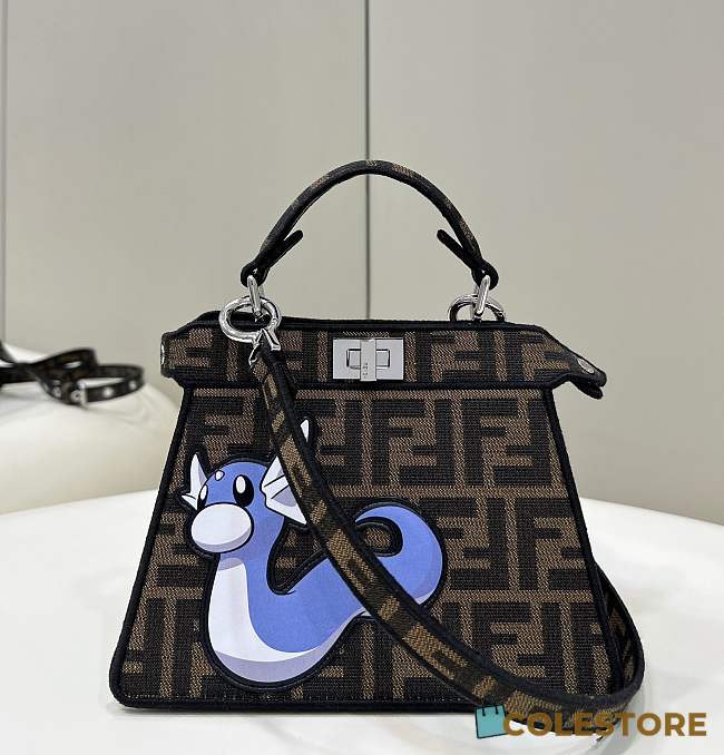 Colestore FD Peekaboo ISeeU Petite POKÉMON brown FF fabric bag - 1