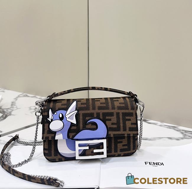 Colestore FD Baguette Mini POKÉMON brown FF fabric bag - 1