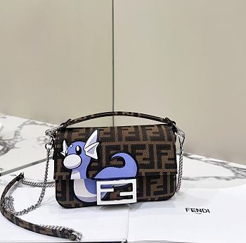 Colestore FD Baguette Mini POKÉMON brown FF fabric bag