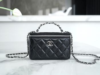 Colestore Chanel 23K Vanity Chain Shoulder Bag Black 9.5*17*8cm