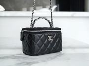 Colestore Chanel 23K Vanity Chain Shoulder Bag Black 9.5*17*8cm - 2