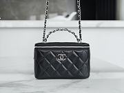 Colestore Chanel 23K Vanity Chain Shoulder Bag Black 9.5*17*8cm - 4