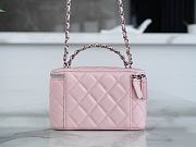 	 Colestore Chanel 23K Vanity Chain Shoulder Bag Pink 9.5*17*8cm - 3