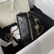 Colestore Chanel Camera Bag Lambskin & Gold-Tone Metal Black 11.5 × 16 × 6 cm - 3