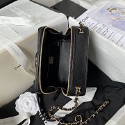 Colestore Chanel Camera Bag Lambskin & Gold-Tone Metal Black 11.5 × 16 × 6 cm - 4
