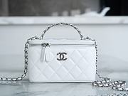 	 Colestore Chanel 23K Vanity Chain Shoulder Bag White 9.5*17*8cm - 1