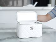 	 Colestore Chanel 23K Vanity Chain Shoulder Bag White 9.5*17*8cm - 4