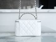 	 Colestore Chanel 23K Vanity Chain Shoulder Bag White 9.5*17*8cm - 3