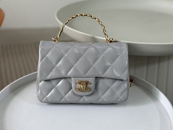 	 Colestore Chanel 23s Mini Grey Size 20x13x5cm