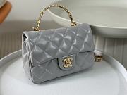 	 Colestore Chanel 23s Mini Grey Size 20x13x5cm - 3