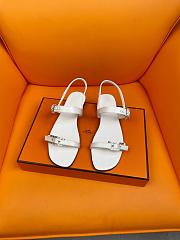 Colestore Hermes Sandals White  - 3