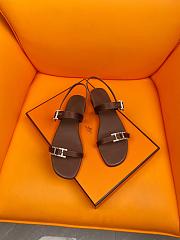	 Colestore Hermes Sandals Brown - 1