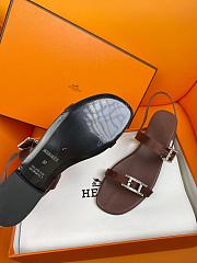 	 Colestore Hermes Sandals Brown - 3