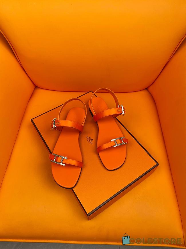 	 Colestore Hermes Sandals Orange Size 35-40 - 1