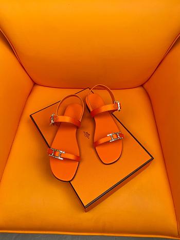 	 Colestore Hermes Sandals Orange Size 35-40