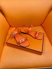 	 Colestore Hermes Sandals Orange Size 35-40 - 5
