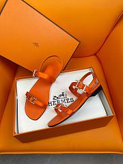 	 Colestore Hermes Sandals Orange Size 35-40 - 3