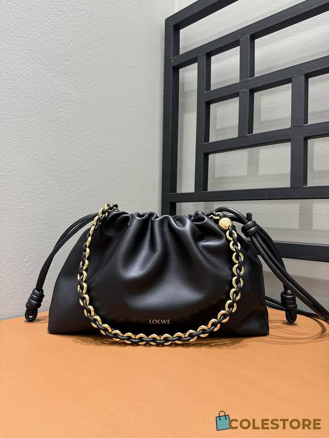 Colestore Loewe Flamenco Purse Black  - 1