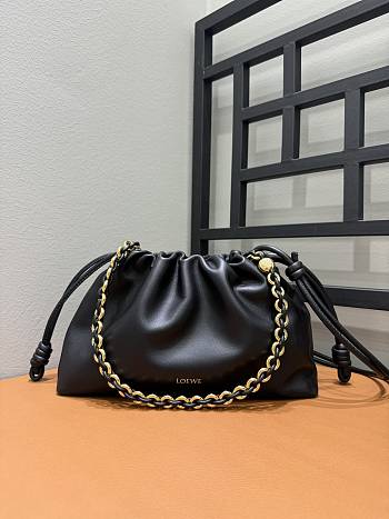 Colestore Loewe Flamenco Purse Black 