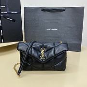 	 Colestore YSL LouLou Puffer Gold Hardware Shoulder Bag 23x8.5x15.5 - 1