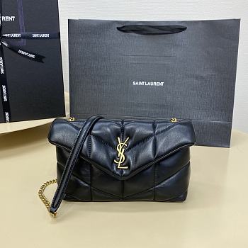 	 Colestore YSL LouLou Puffer Gold Hardware Shoulder Bag 23x8.5x15.5