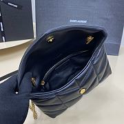 	 Colestore YSL LouLou Puffer Gold Hardware Shoulder Bag 23x8.5x15.5 - 2