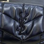 	 Colestore YSL LouLou Puffer Black Hardware Shoulder Bag 29*17*11cm - 6