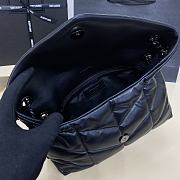 	 Colestore YSL LouLou Puffer Black Hardware Shoulder Bag 29*17*11cm - 5