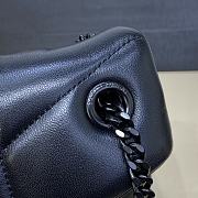 	 Colestore YSL LouLou Puffer Black Hardware Shoulder Bag 29*17*11cm - 2