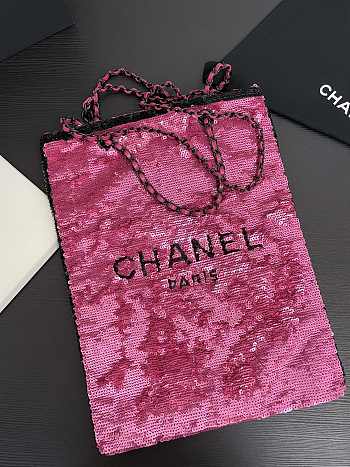 Colestore Sequins & Black Metal Pink 39 × 30 × 2 cm 