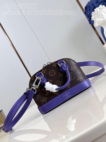 Colestore LV Nano Alma Purple M82717 Size 18 x 12 x 8 cm