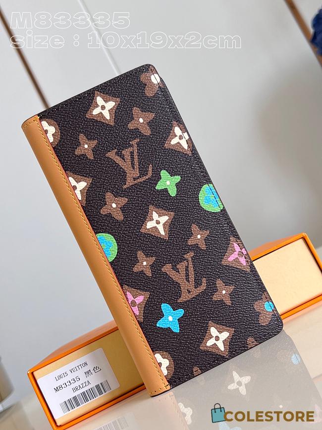 	 Colestore Louis Vuitton M83335 Brazza Wallet Brown 10 x 19 x 2 cm - 1