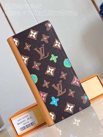 	 Colestore Louis Vuitton M83335 Brazza Wallet Brown 10 x 19 x 2 cm
