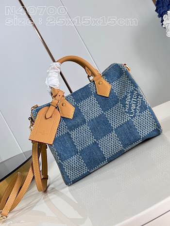 Colestore Louis Vuitton Speedy Denim 25 x 15 x 15