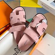 Colestore Hermes Epsom Sandals Rose   - 3