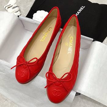 Colestore Chanel Flat Mule Red 