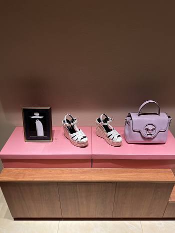 	 Colestore YSL Wedges For Women White Size 35-42cm