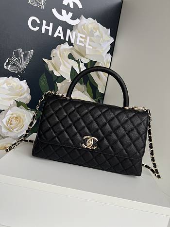 Colestore Chanel Coco Caviar Black Size 29cm