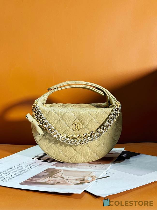 	 Colestore Chanel Pouch Yellow 17 × 18 × 7 cm - 1