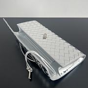  Colestore Bottega Veneta Long Clutch Silver Hardware 31x13x3 - 4