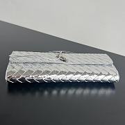  Colestore Bottega Veneta Long Clutch Silver Hardware 31x13x3 - 3