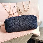 Colestore Miu Miu Women Fabric Tote Bag Blue 34x40x16cm - 4