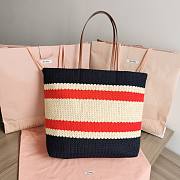 Colestore Miu Miu Women Fabric Tote Bag Blue 34x40x16cm - 3