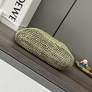 	 Colestore Loewe Mini Slit Bag In Raffia Green 30*8*30cm - 5
