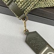 	 Colestore Loewe Mini Slit Bag In Raffia Green 30*8*30cm - 4
