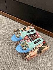Colestore Dolce&Gabbana Calfskin Slide Blue  - 3
