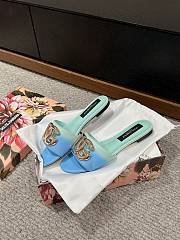 Colestore Dolce&Gabbana Calfskin Slide Blue  - 4