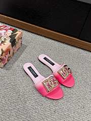 	 Colestore Dolce&Gabbana Calfskin Slide Pink - 1